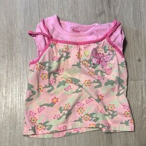 Levi's Pink Butterfly Camisole for Kids